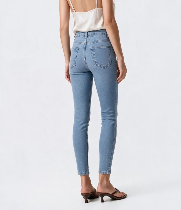 Pantalón Skinny en Jeans con Cintura Alta 3