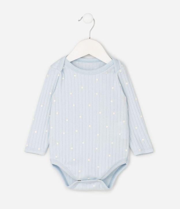 Body Bebe en Rib con Estampa de Fullprint Estrellas – Talle RN a 18 Meses 2