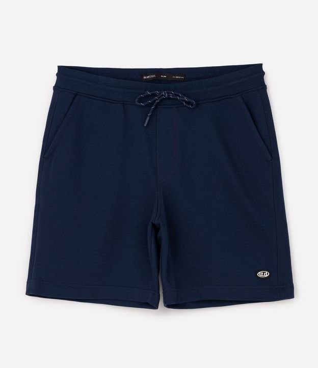 Bermuda Slim en Algodón con Felpa y Bolsillos
