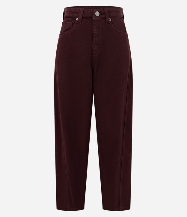 Pantalón Carrot en Sarga con Cintura Alta 6