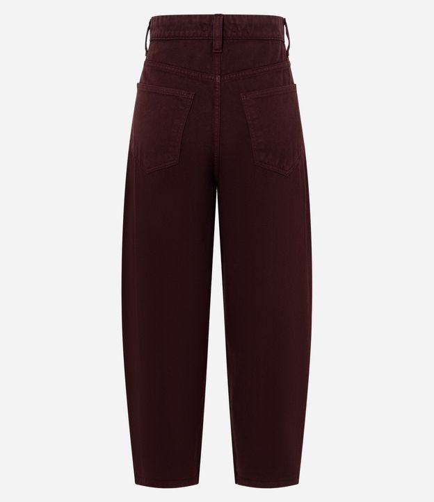 Pantalón Carrot en Sarga con Cintura Alta 7