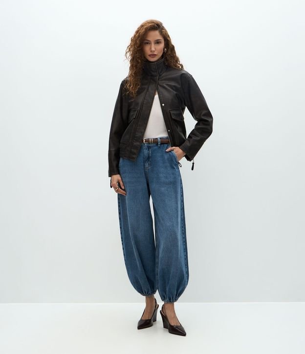 Pantalón Aladim en Jean con Cintura Alta 1