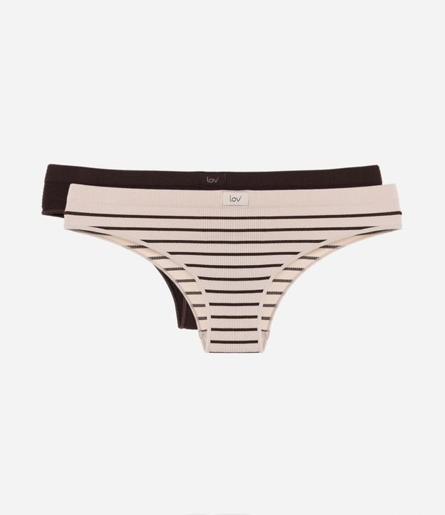 Kit 02 Bombachas Bikini en Poliamida Seamless