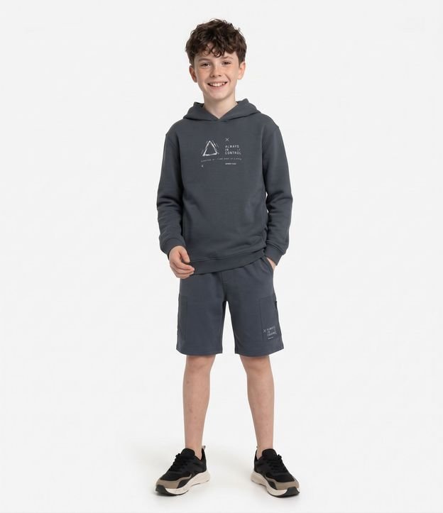 Algodón Infantil con Lettering y Capucha - Talle 5 a 16 años 1