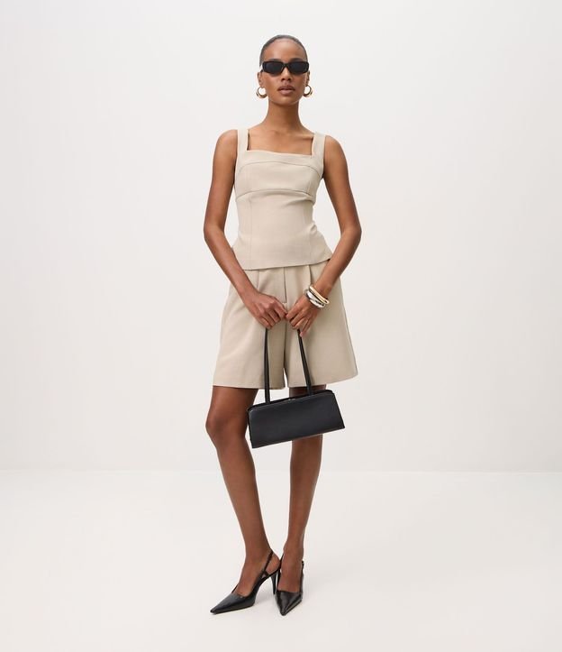 Blusa Sastrería con Bretel Ancho y Escote Cuadrado 2