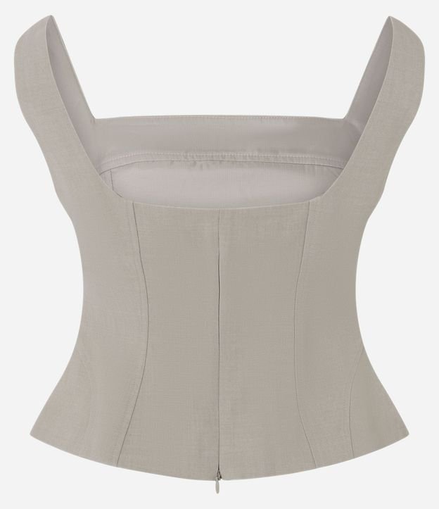 Blusa Sastrería con Bretel Ancho y Escote Cuadrado 7