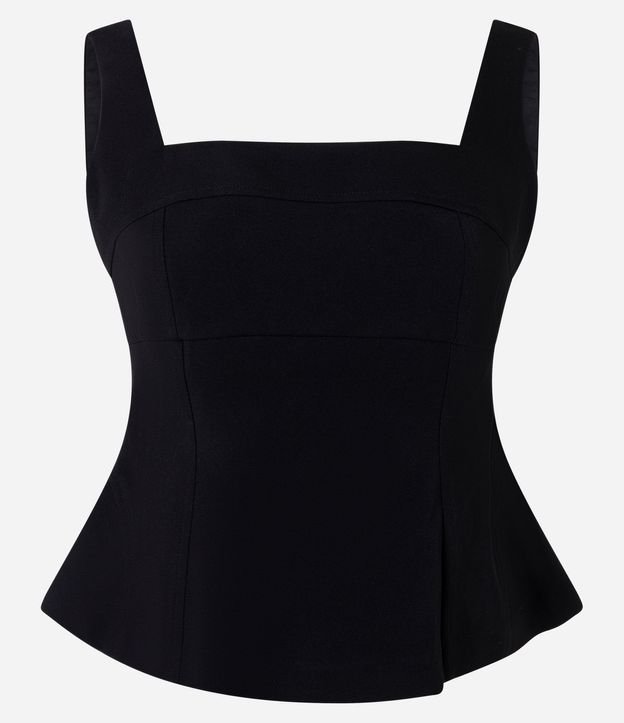 Blusa Sastrería con Bretel Ancho y Escote Cuadrado 5