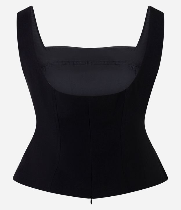 Blusa Sastrería con Bretel Ancho y Escote Cuadrado 6