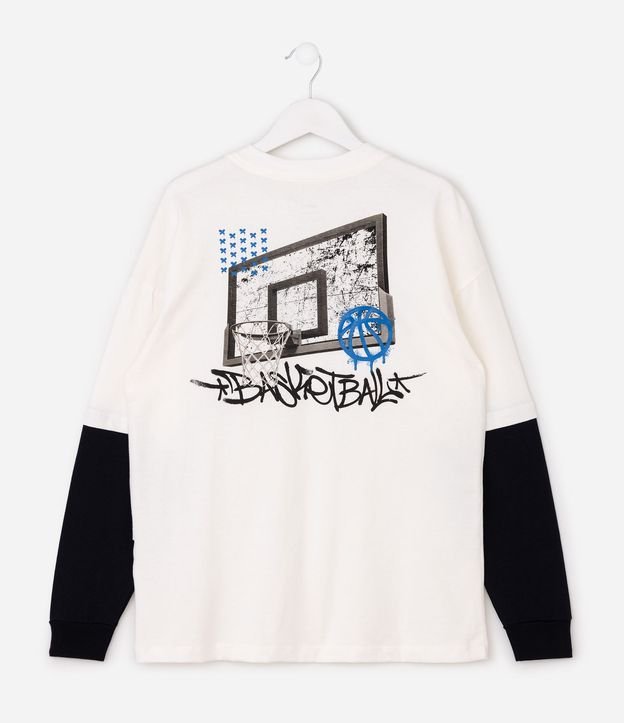 Remera Infantil Sobrepuesta Baloncesto - Talle 5 a 14 años 3