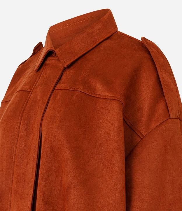 Campera Bomber Gamuza con Cuello Clásica 6