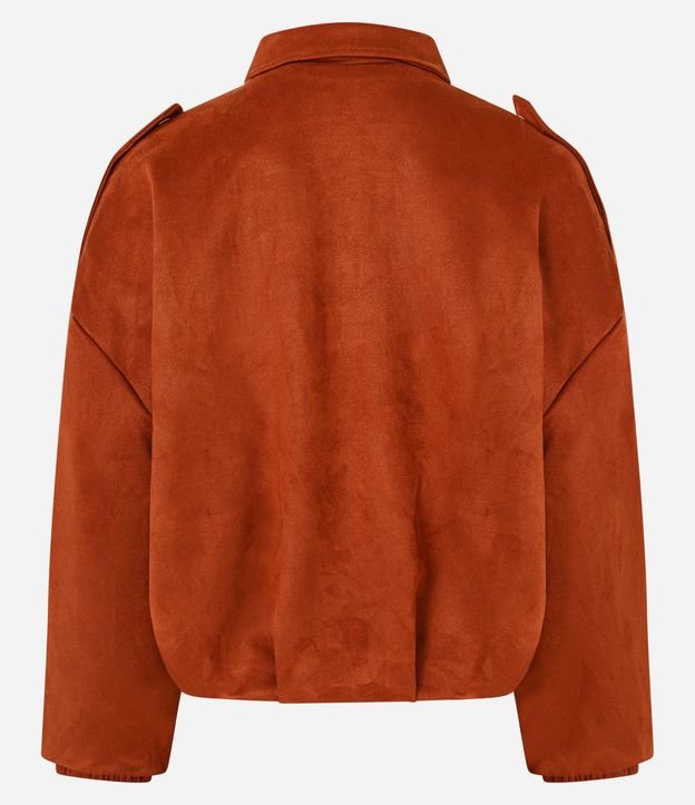 Campera Bomber Gamuza con Cuello Clásica 7