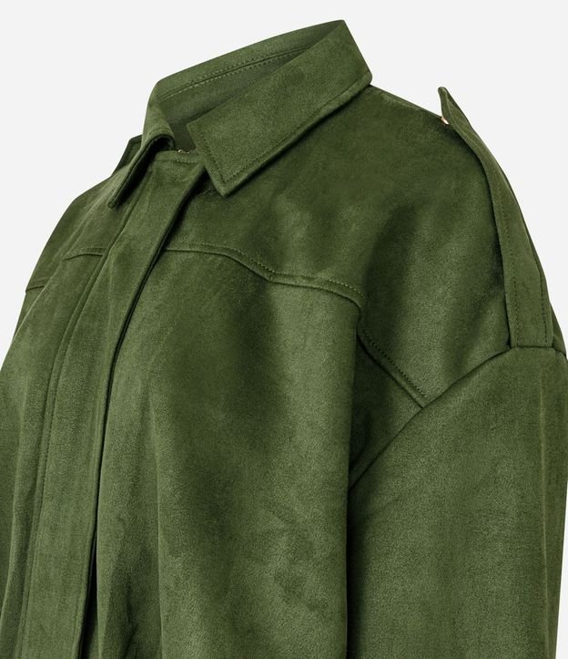 Campera Bomber Gamuza con Cuello Clásica 6