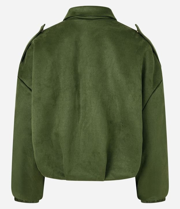 Campera Bomber Gamuza con Cuello Clásica 7