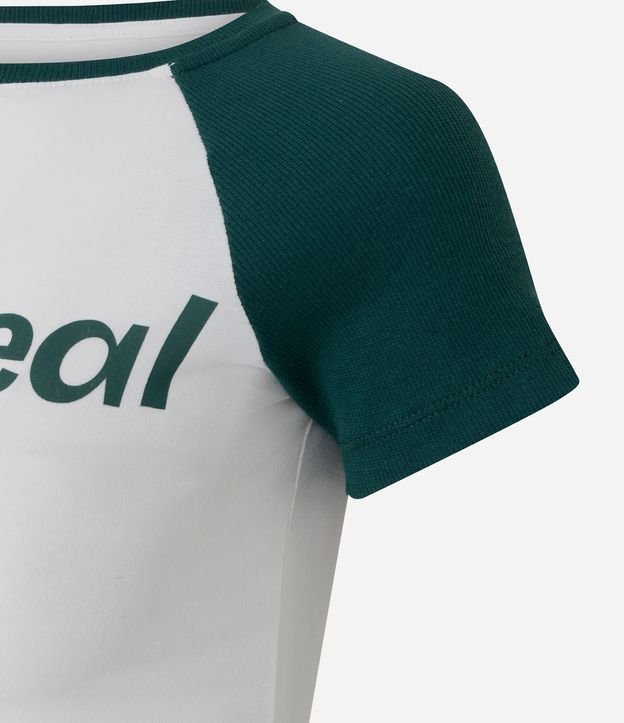 Remera en Algodón con Lettering Montreal y Sisa Raglán 6