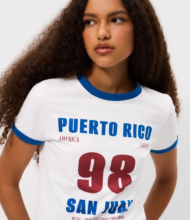 Remera con Estampa Lettering San Juan Puerto Rico