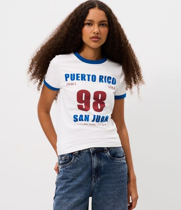 Remera con Estampa Lettering San Juan Puerto Rico 3
