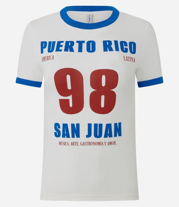 Remera con Estampa Lettering San Juan Puerto Rico 5