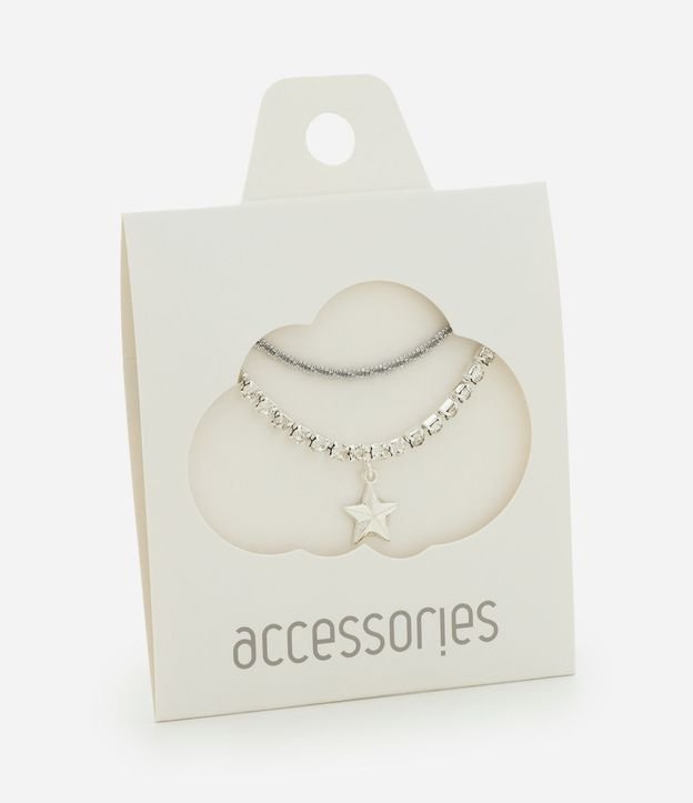 Kit Pulsera Infantil en Metal con Estrella - Talle U 3