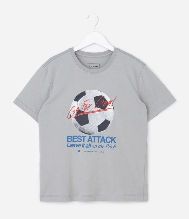 Remera Infantil Deportiva con Estampa de Football Best Attack – Talle 5 a 14 años 2