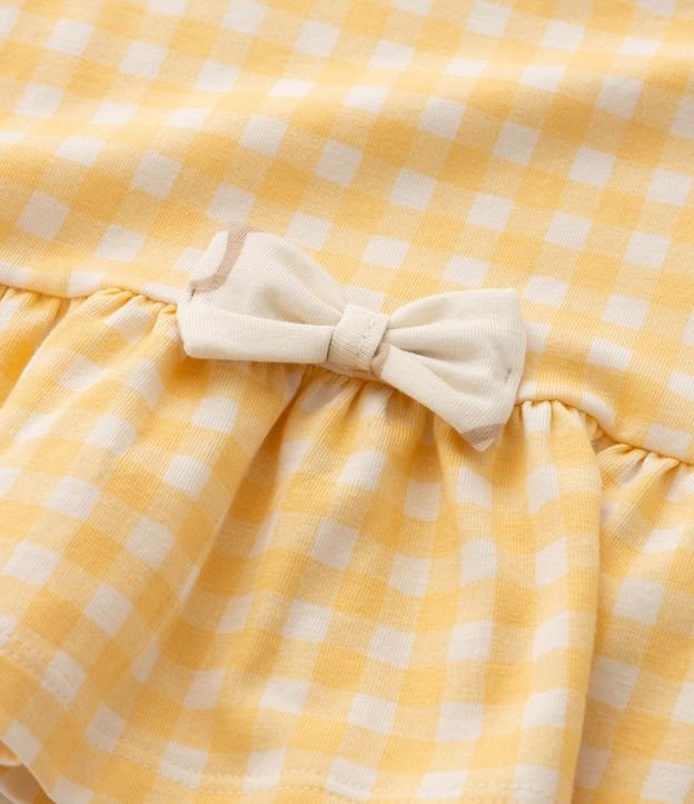 Conjunto Infantil en Cotton con Bata y Short Estampado - Talle 0 A 18 Meses 5