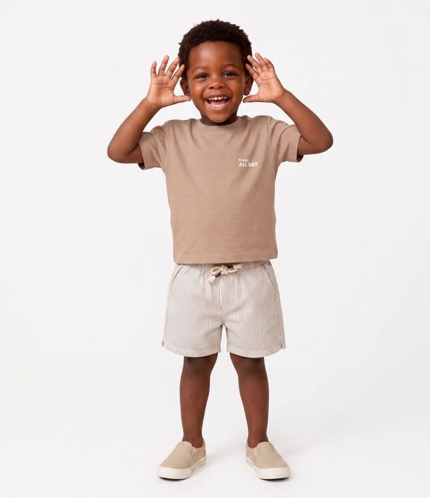 Remera Infantil Comfort con Tecnologia Dry y Lettering – Talle 5 a 14 años