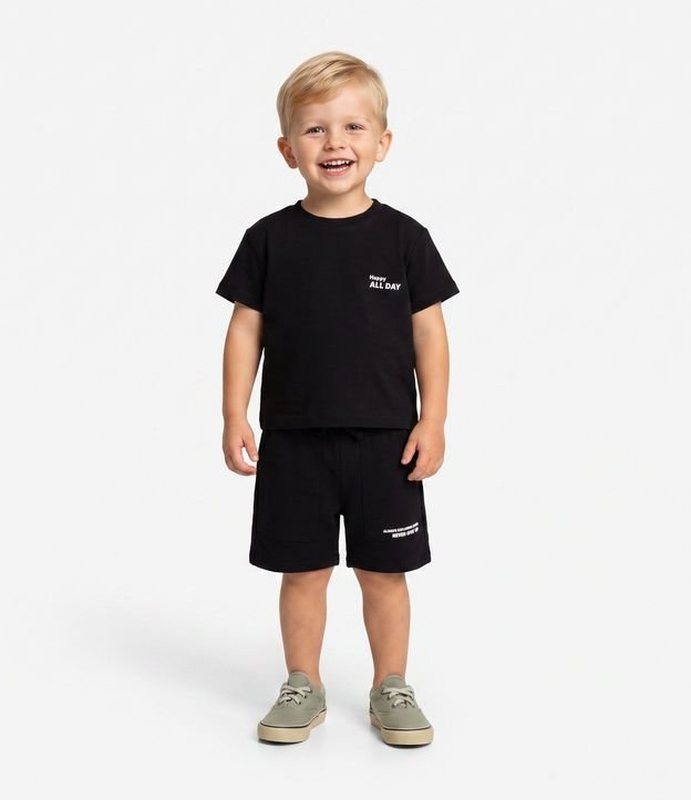 Remera Infantil Comfort con Tecnologia Dry y Lettering – Talle 5 a 14 años