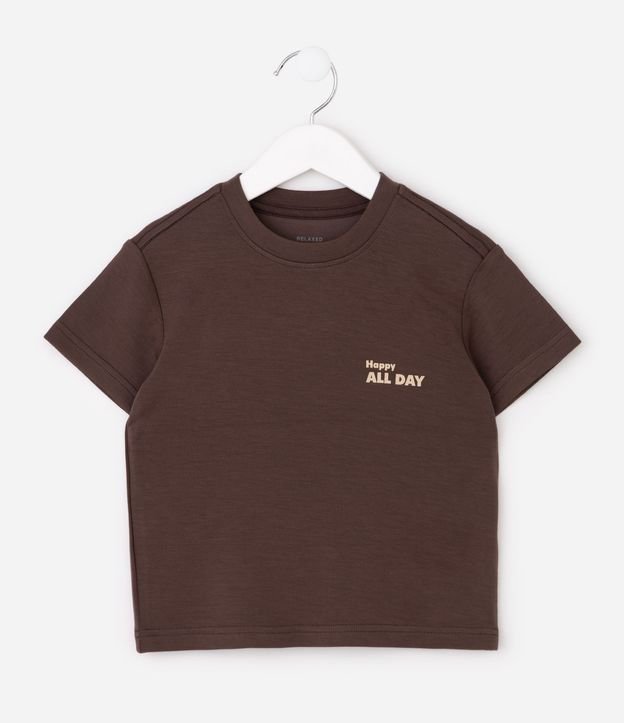 Remera Infantil Comfort con Tecnologia Dry y Lettering – Talle 5 a 14 años