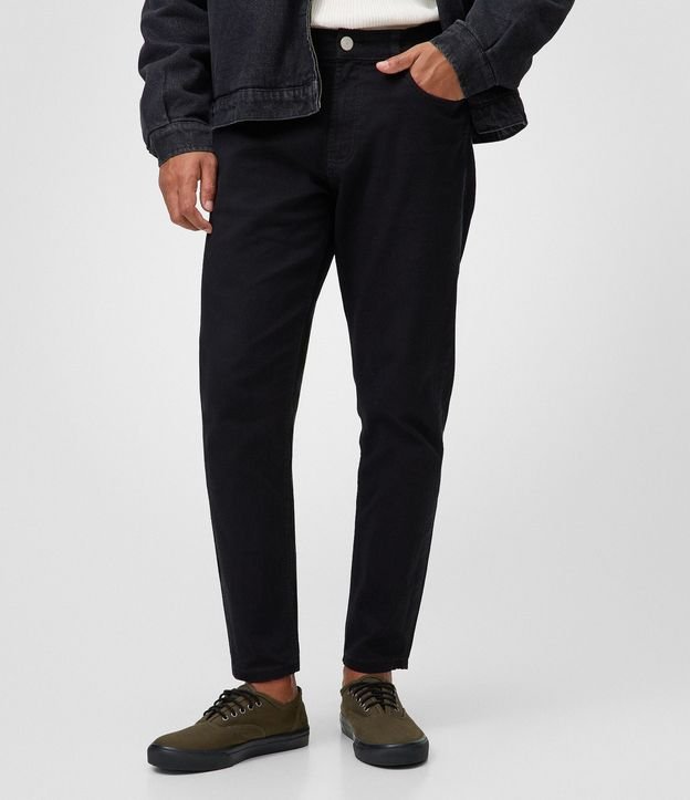 Pantalón Slim Cropped en Sarga 2