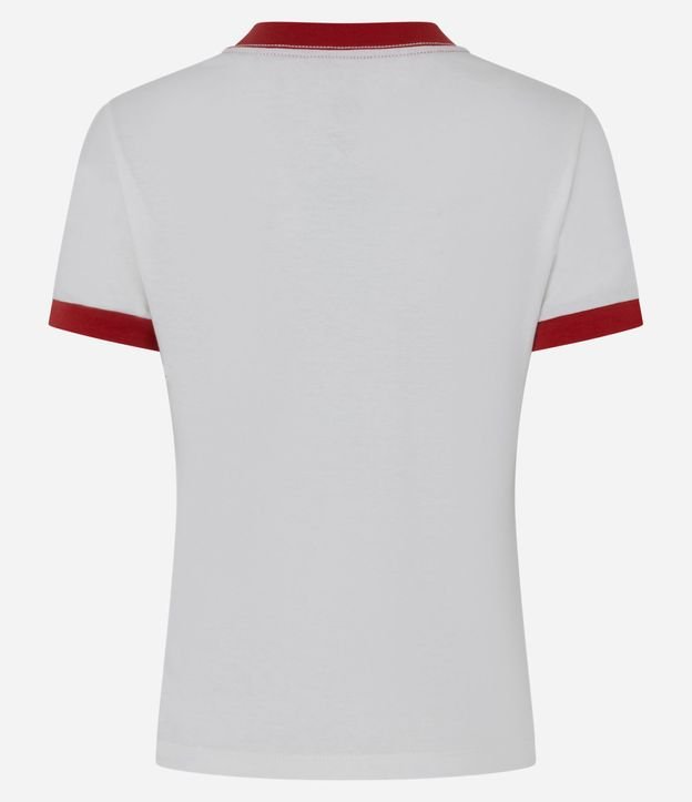 Remera en Algodón con Estampa de SuperGirl y Contrastes 6