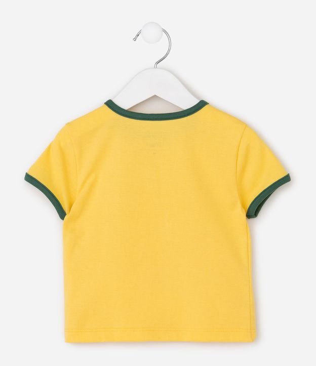 Remera Infantil con Estampado Oso de Brasil del Mundial - Talle 1 a 6 años 3
