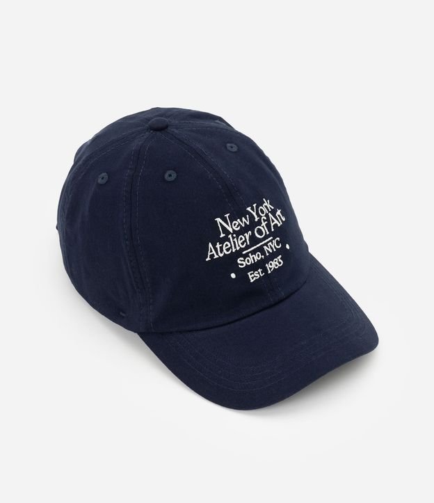 Gorra Aba Curva en Sarga con Lettering New York Soho Bordado 2