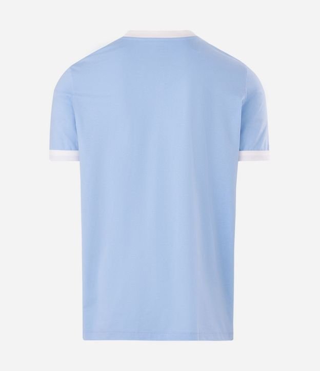 Remera Regular en Algodón con Rayas en los Hombros 5