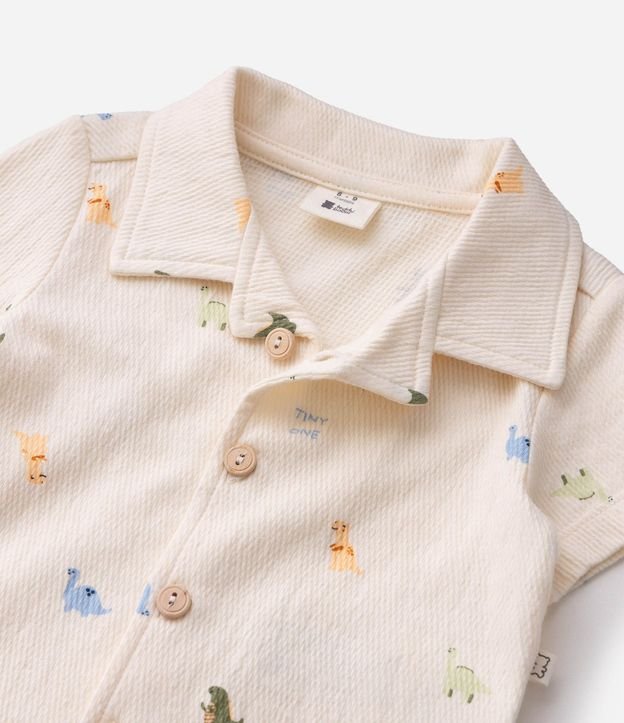 Conjunto Bebê en Anarruga con Estampa de Dinossaurios - Talle 0 a 18 Meses 4