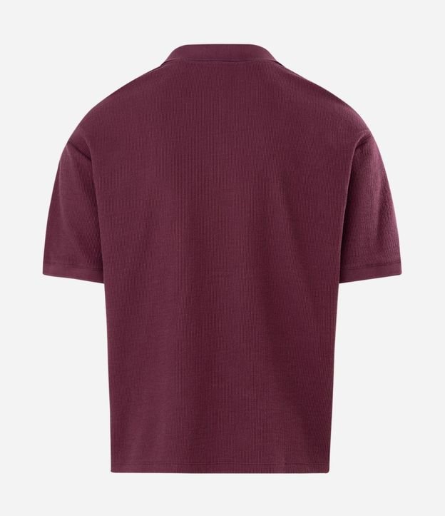Remera Boxy con Cuello Polo y Bordado 5