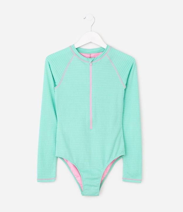 Malla Infantil con Cremallera y Protección UV - Talle 4 a 14 años