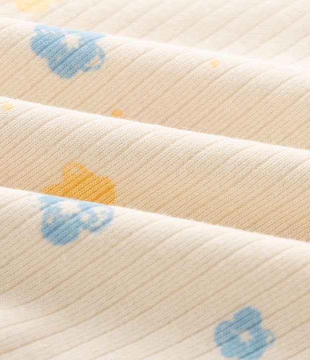Mono Infantil en Rib con Conejo Bordado y Floral - Talle RN a 18 meses 4