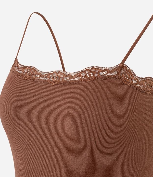 Camisete Sin Copa en Poliamida Seamless con Encaje 7