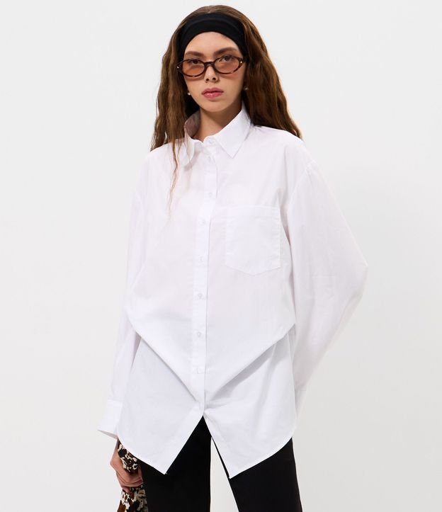 Camisa Alargada en Tricolina 3