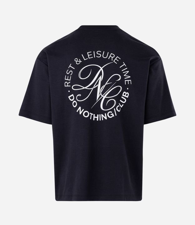 Remera Boxy con Lettering Do Nothing Club 6