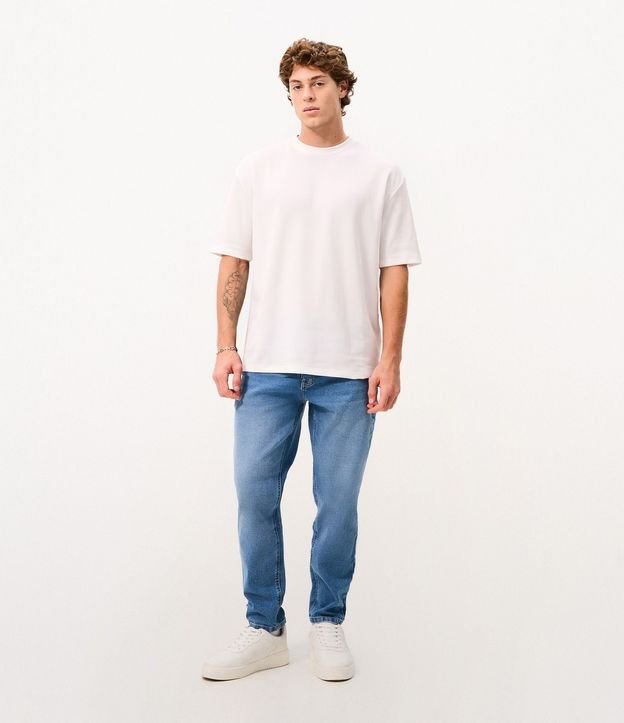 Remera Relaxed y Texturizada Mini Waffle