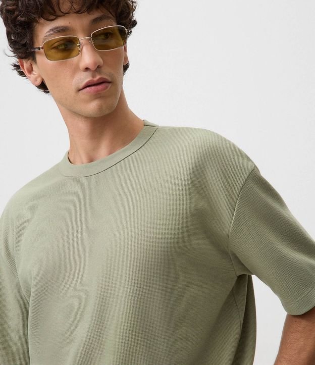 Remera Relaxed y Texturizada Mini Waffle 4