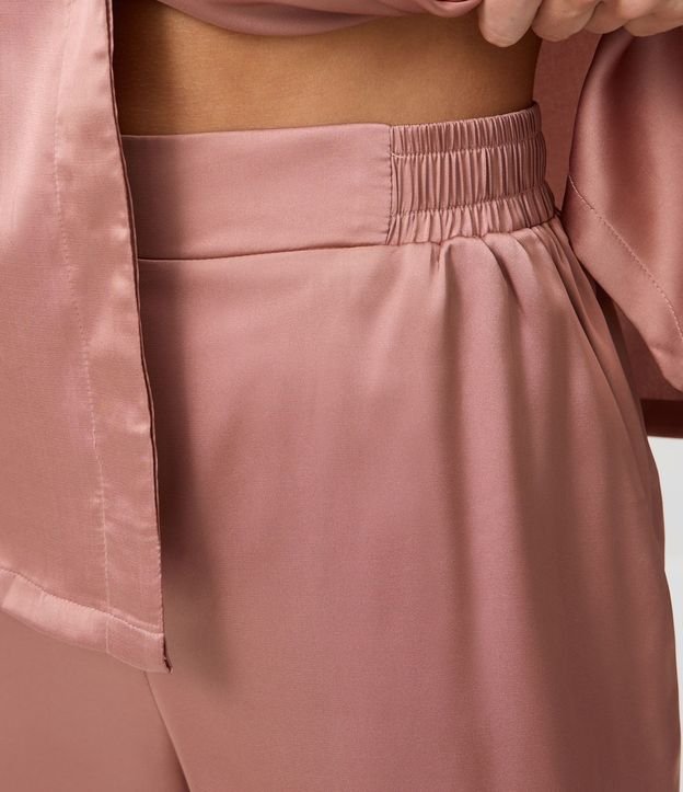 Pijama Americano con Blusa y Pantalón en Satén 4