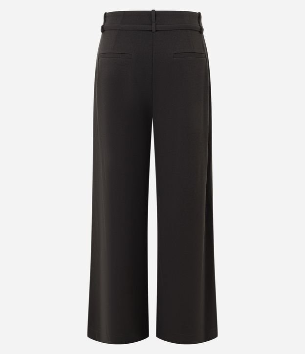 Pantalón Wide Leg en Crepé con Cinturón 2