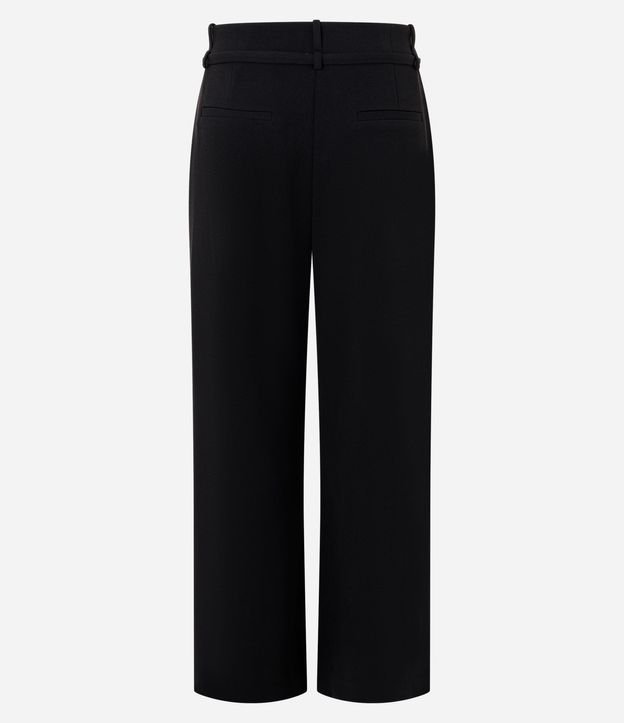 Pantalón Wide Leg en Crepé con Cinturón 2