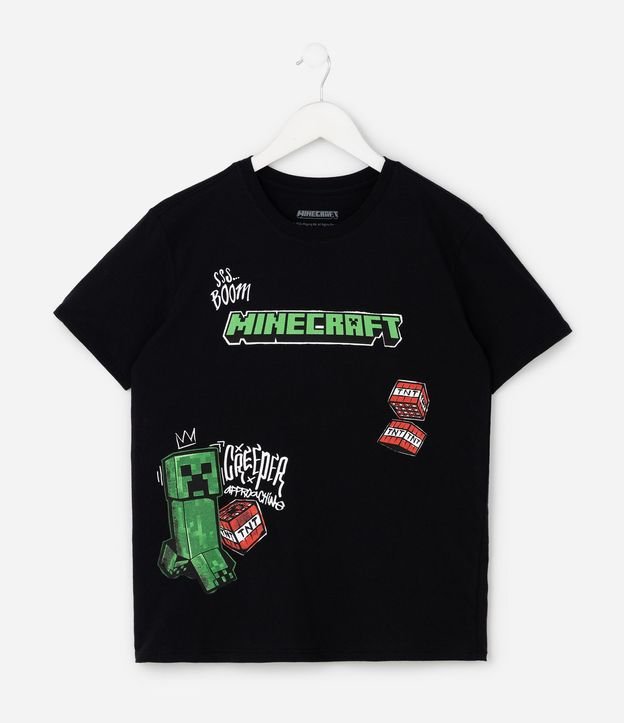 Remera Infantil con Estampado Minecraft Creeper TNT – Talle 5 a 14 años 2