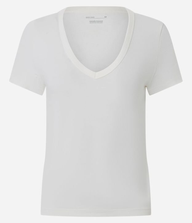 Blusa en Algodón Peruano con Escote V 4