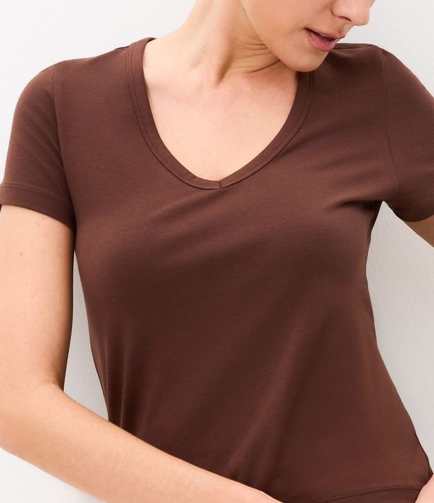 Blusa en Algodón Peruano con Escote V 3