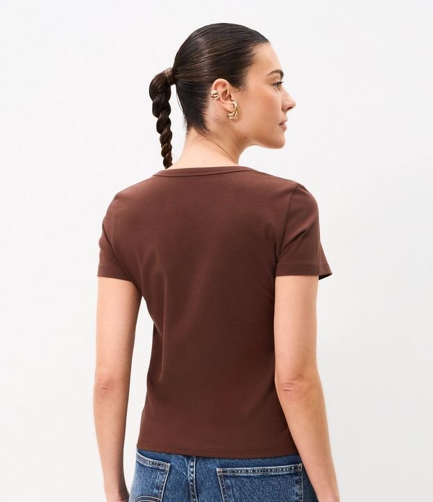 Blusa en Algodón Peruano con Escote V 4