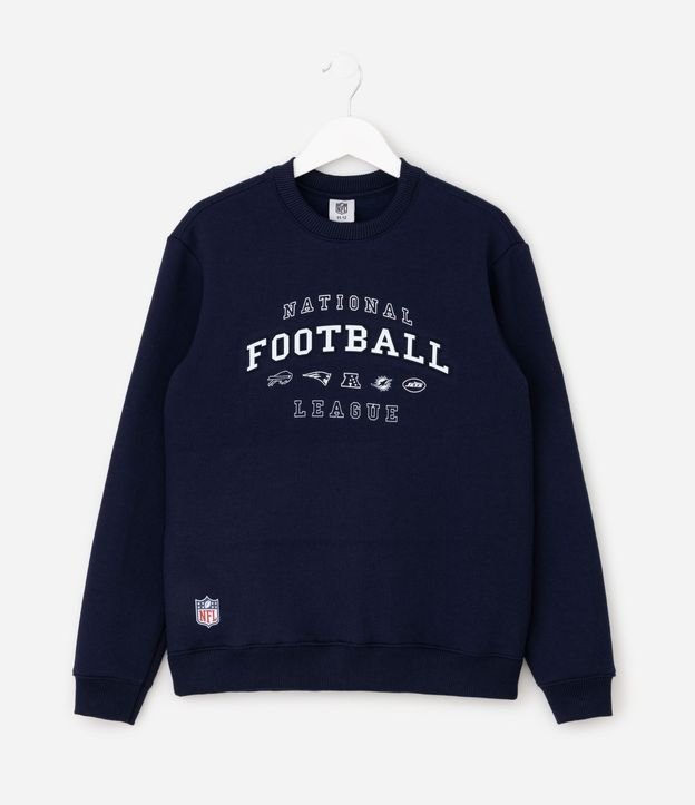 Buzo Infantil con Lettering en relieve NFL – Talle 5 a 14 años 2