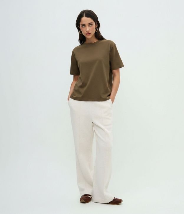 Remera T-Shirt en Suedine Básica